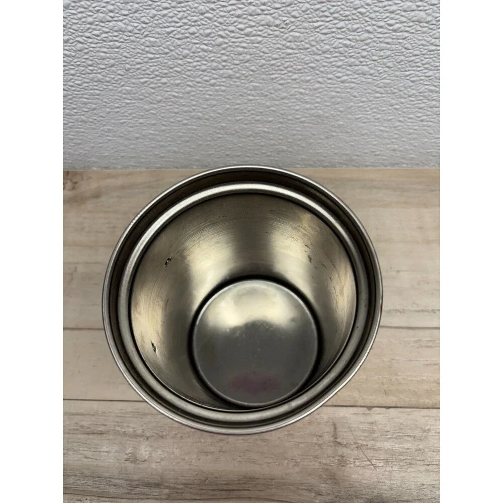 Vtg Copper Gourmet Canister With Brass Tag Made In Taiwan